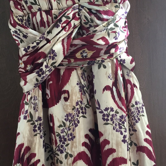 ABS Patterned Silk Floor-length gown - size 4 - Picture 7 of 7